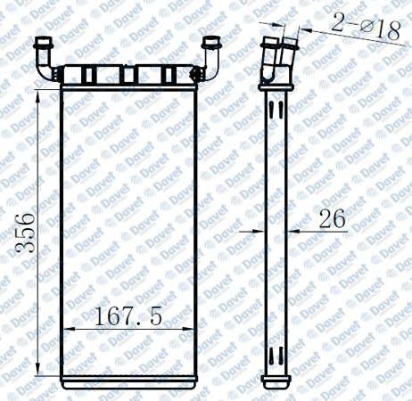 ORIS KVW022026 Kalorifer Radyatoru Brazing Mercedes Sprinter Vw Crafter 06-